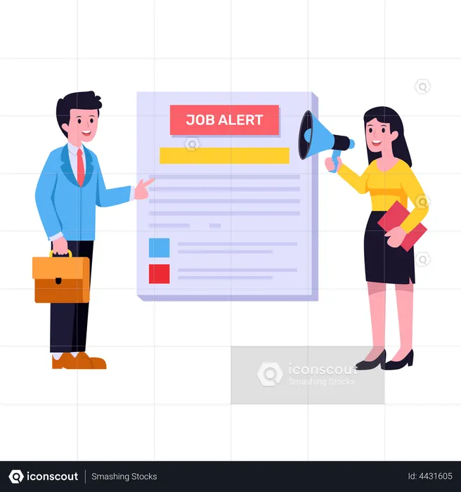 Job Alert  Illustration