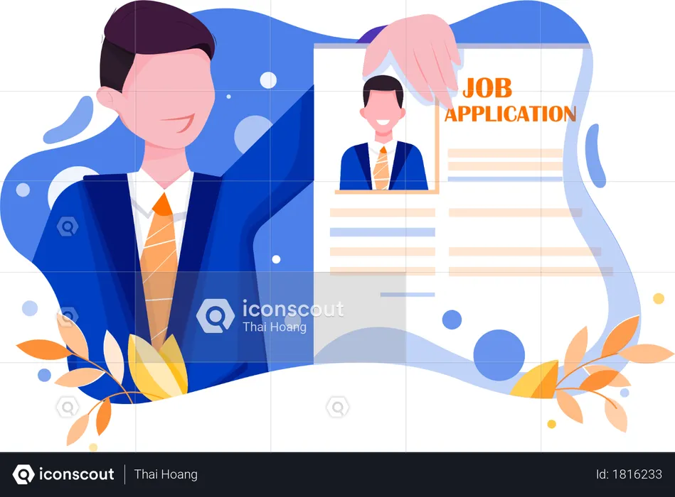 Job application Illustration