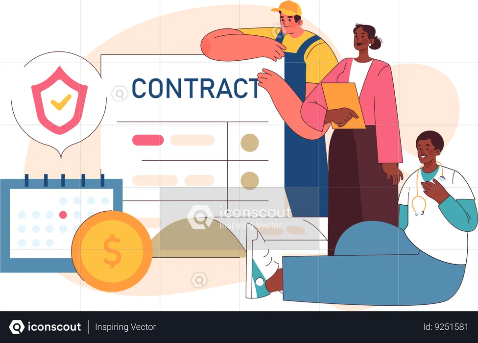 Job contract  Illustration