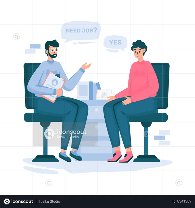 Job interview  Illustration