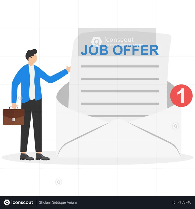 Job offer email  Illustration