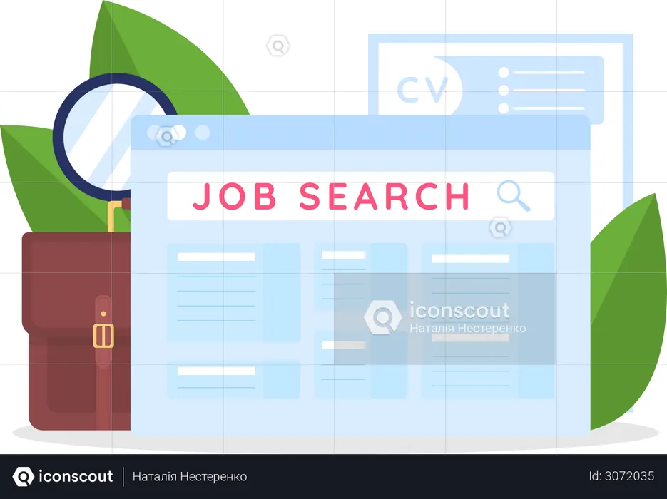 Job search  Illustration