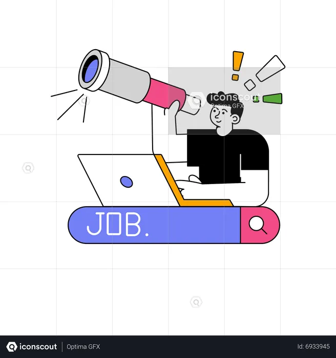 Job Search  Illustration