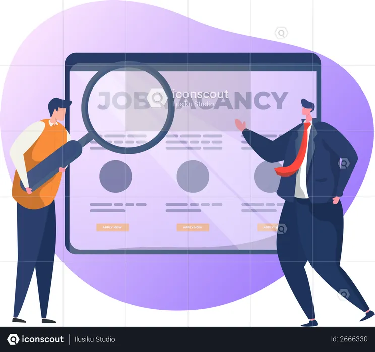 Job Vacancies Information  Illustration