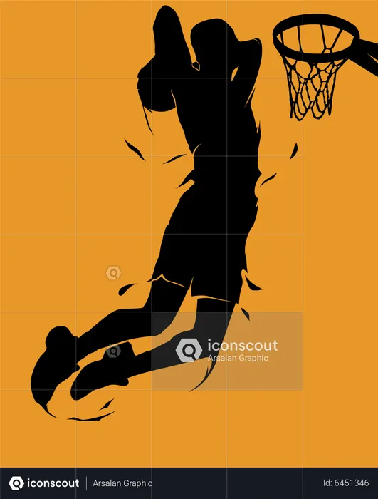 Jogador de basquete  Ilustração