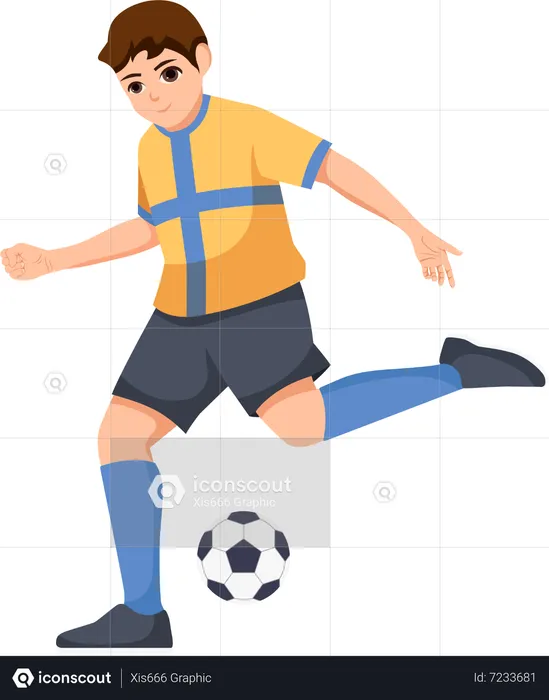 Jogador de futebol  Ilustração