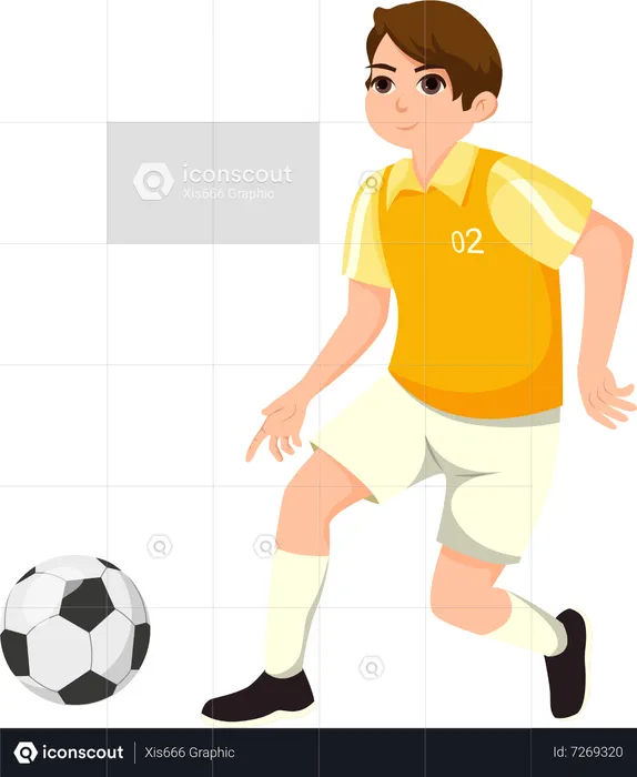 Jogador de futebol  Ilustração