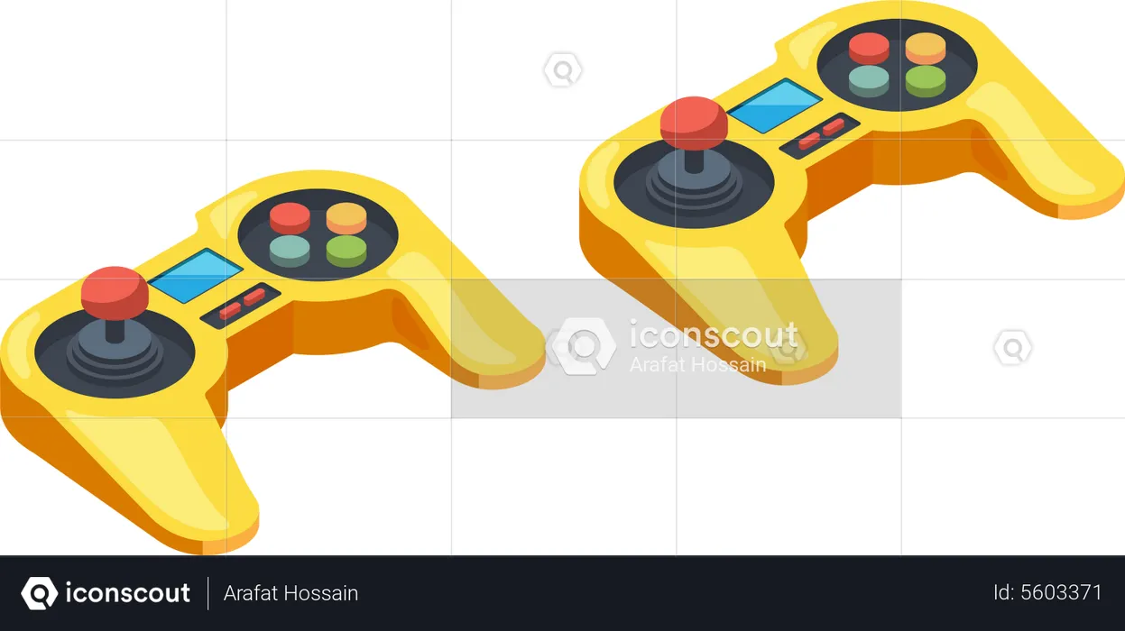 Controle remoto do jogo  Ilustração