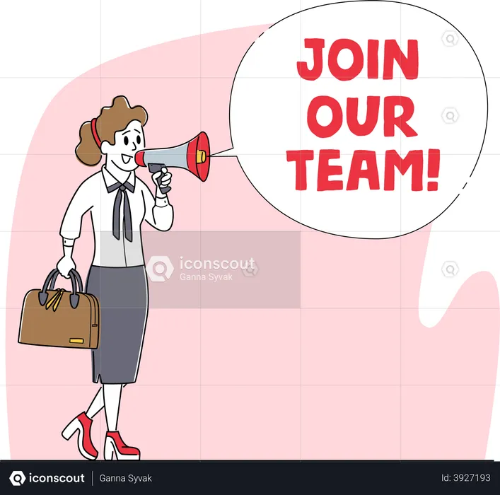 Join Our Team, Hiring  Illustration