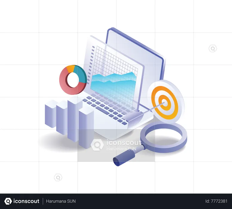 Joint enterprise business data analysis  Illustration