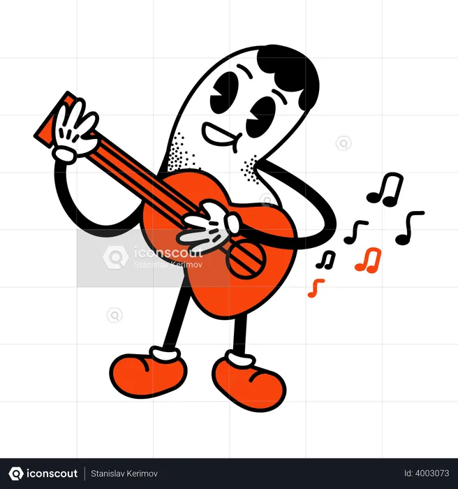 Jouer de la guitare  Illustration