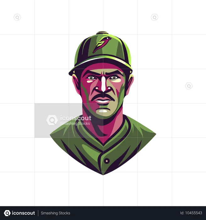 Joueur de baseball  Illustration