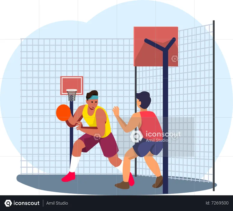 Joueur de basketball  Illustration