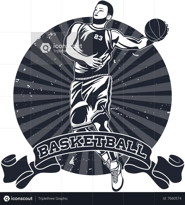 Joueur de basketball  Illustration