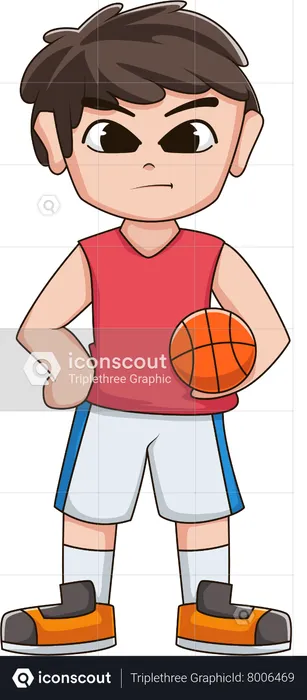 Joueur de basketball  Illustration