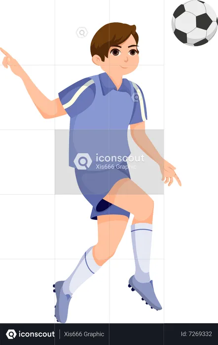 Joueur de football  Illustration