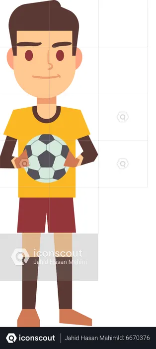 Joueur de football  Illustration