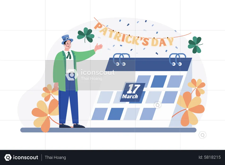 FÊTE DE LA ST PATRICK  Illustration