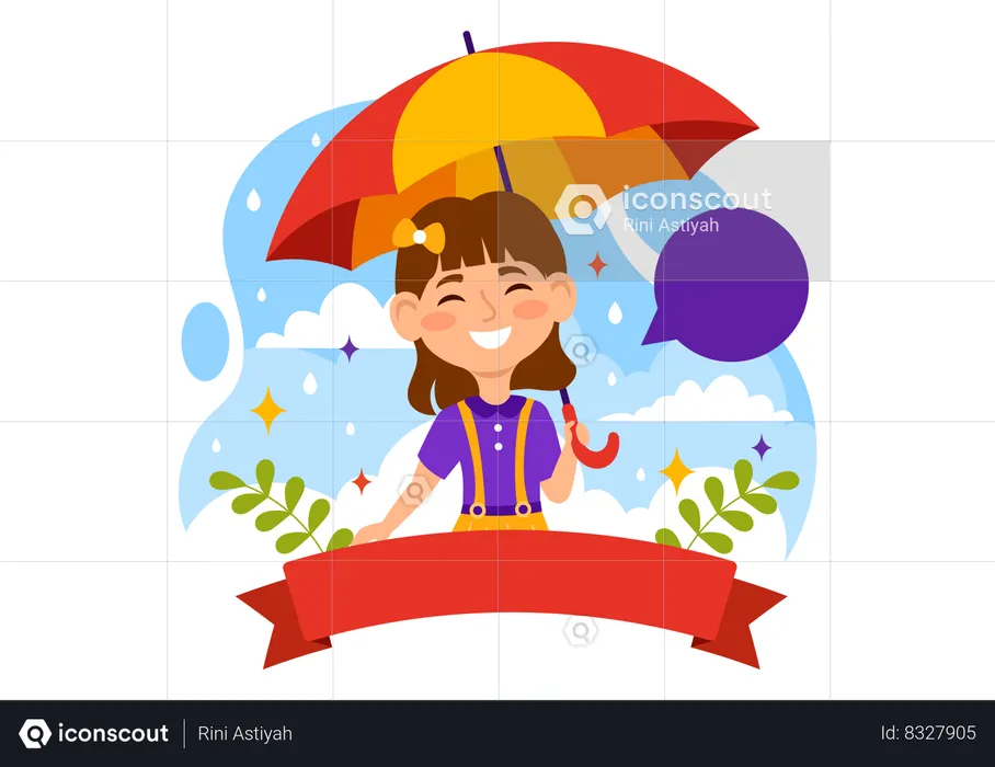 Journée nationale du parapluie  Illustration