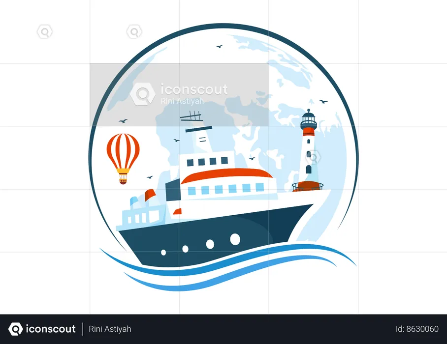 Journée maritime  Illustration