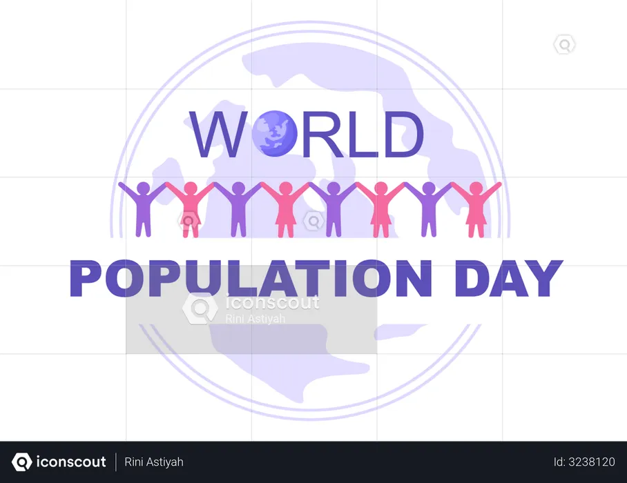 Journée mondiale de la population  Illustration