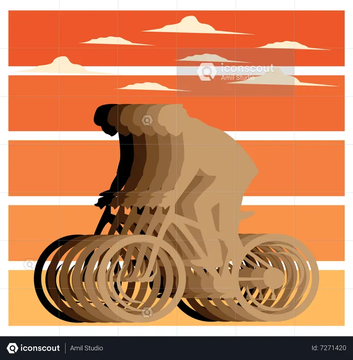 Journée mondiale du vélo  Illustration