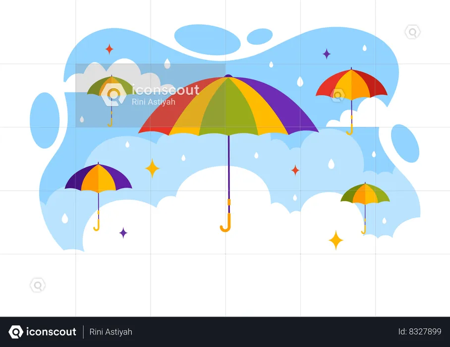 Journée du parapluie  Illustration