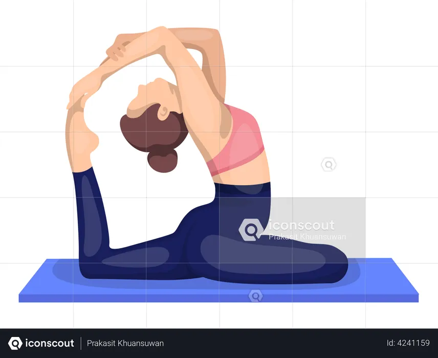 Journée de yoga  Illustration