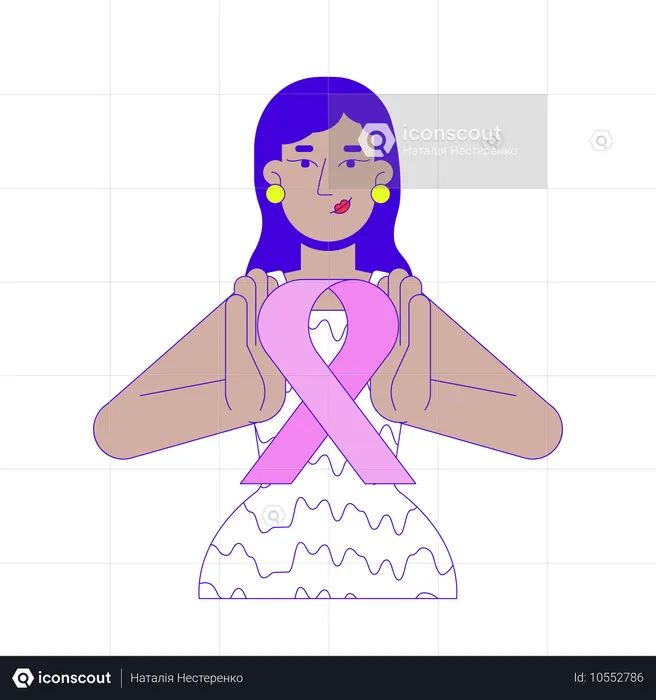 Jovem indiana promove conscientização sobre câncer de mama  Ilustração