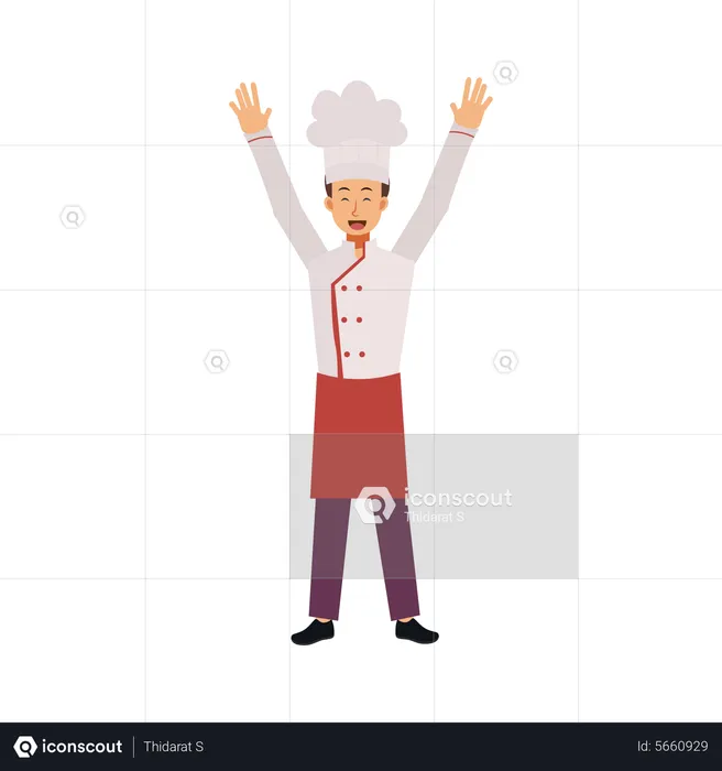 Chef joyeux  Illustration