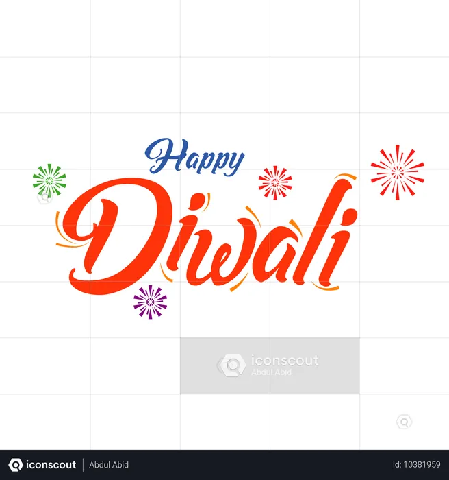 Joyeux Diwali avec des trackers  Illustration