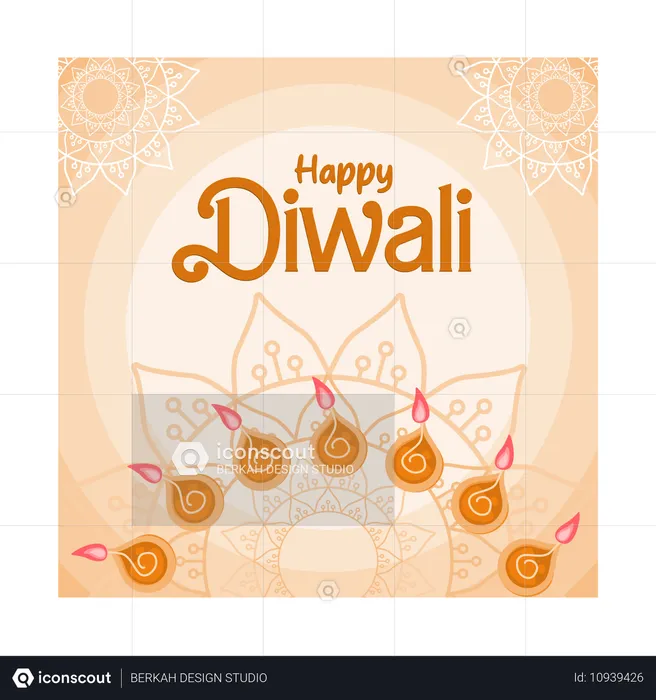 Joyeux Diwali  Illustration