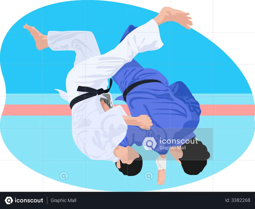 Judo fight  Illustration
