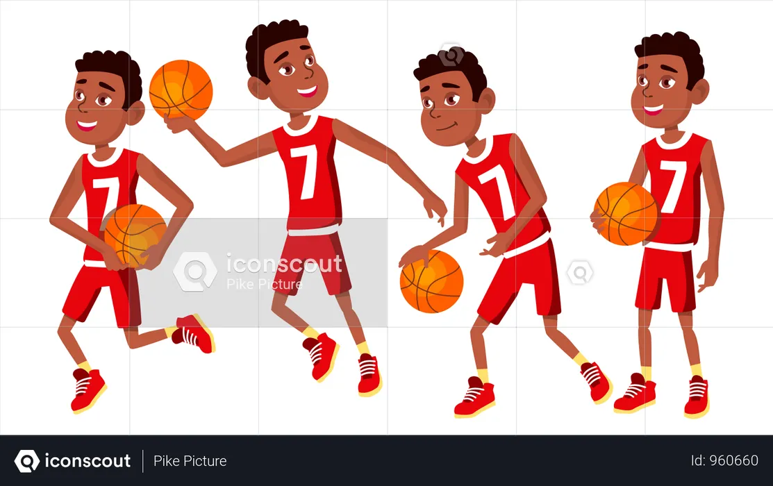 Jugador de baloncesto  Ilustración