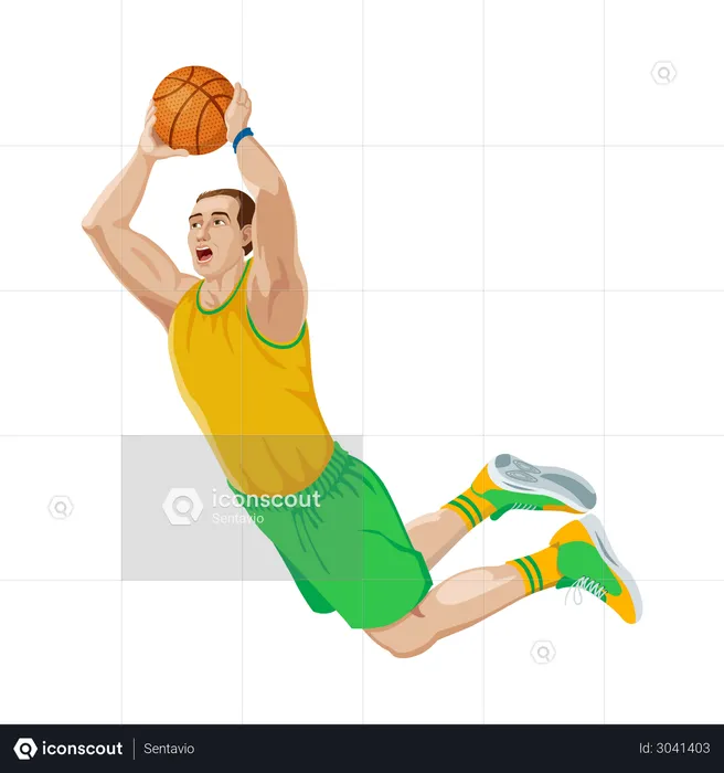 Jugador de baloncesto  Ilustración