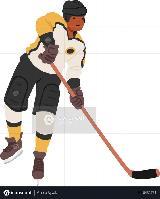 Jugador de hockey  Ilustración