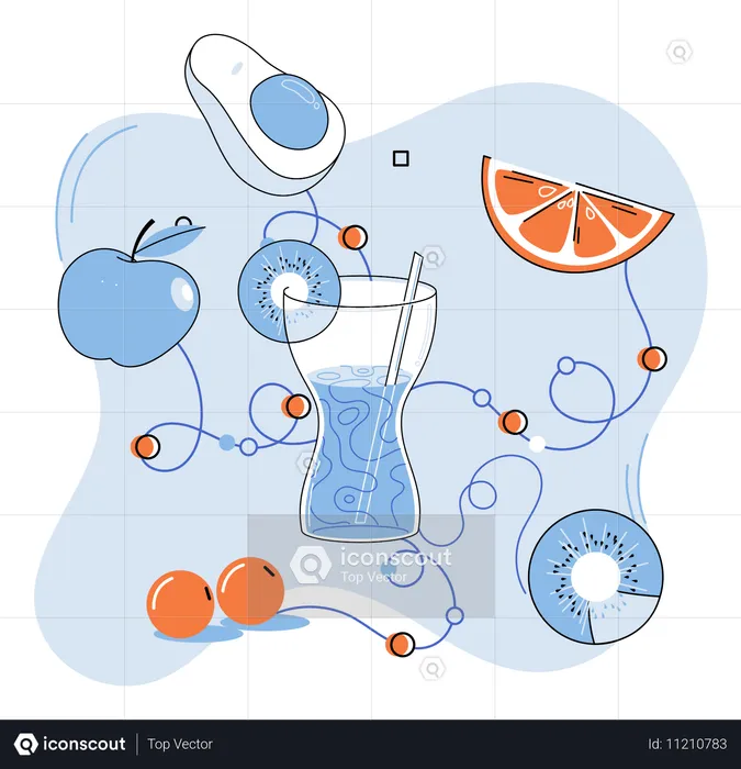 Zumo de naranja  Ilustración