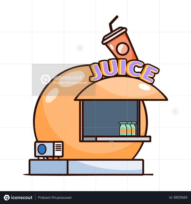 Juice center  Illustration