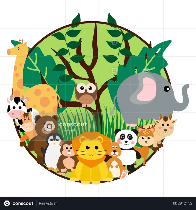 Jungle animal  Illustration