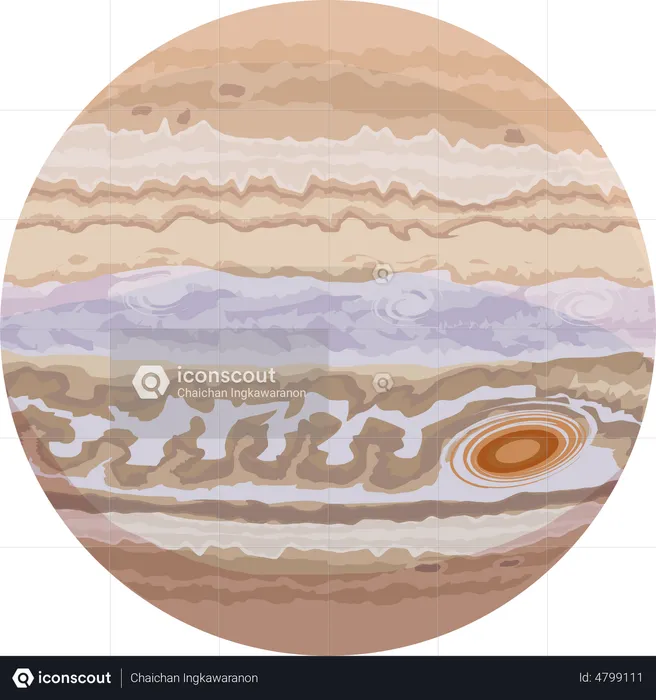 Jupiter Planet  Illustration