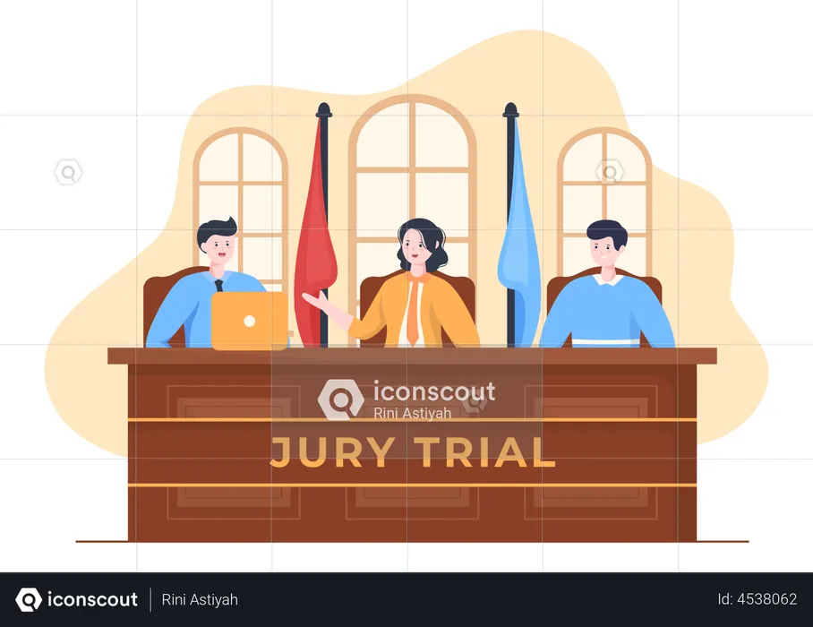 Jury Trial  Illustration