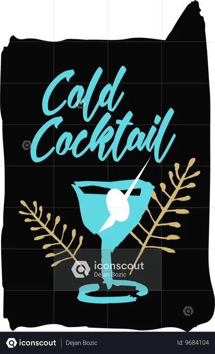 Kalter Cocktail  Illustration