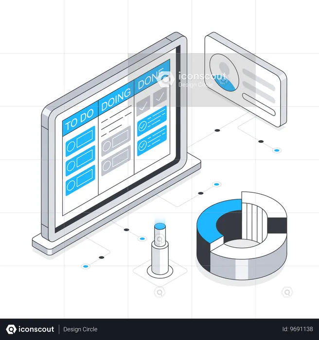 Kanban e análise  Ilustração