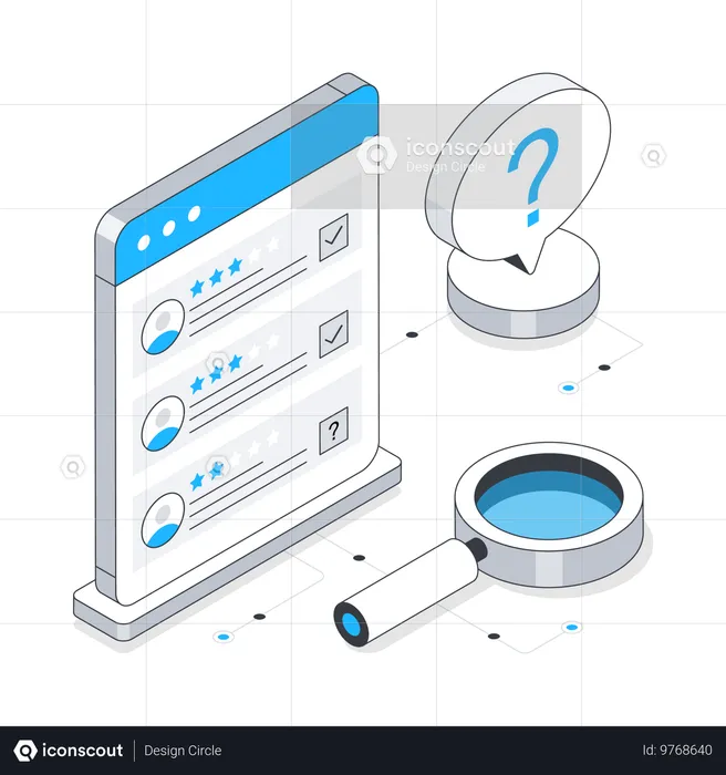 Kandidatenliste finden  Illustration