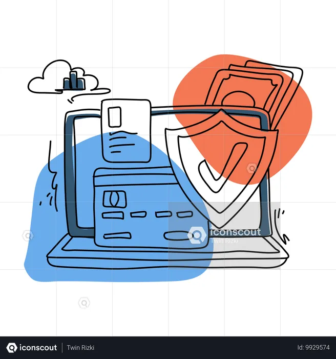 Sicherheit bei Kartenzahlungen  Illustration