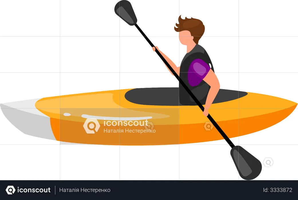 Kayaking  Illustration
