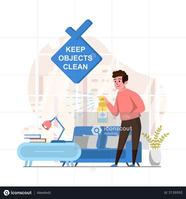 Keep Objects Clean  Illustration