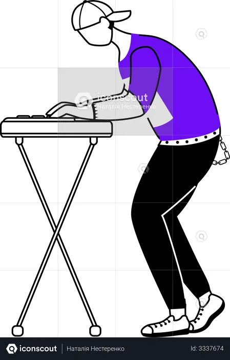 Keyboardist  Illustration