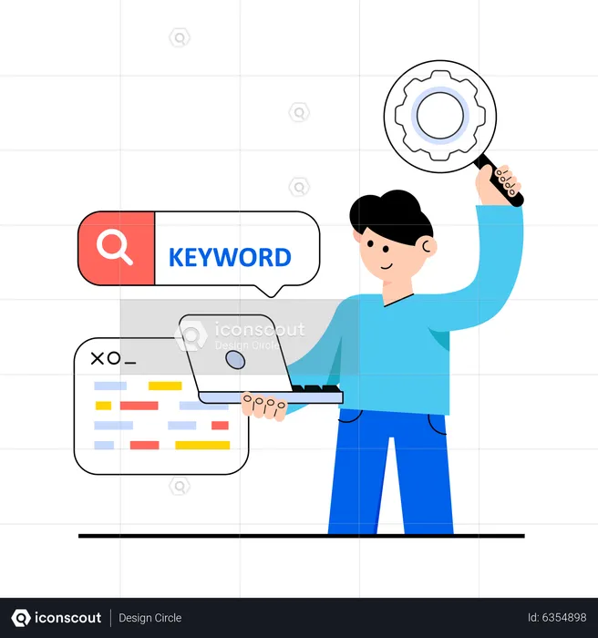 Keyword Research  Illustration