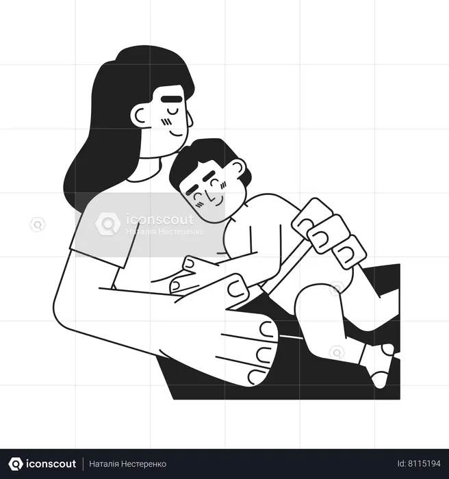 Kid Falling asleep  Illustration